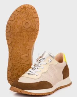 Wonders Beige and Brown Urban Trainer |A4802C