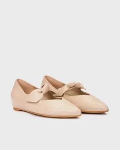 Wonders Beige Bow Pump|A3840B