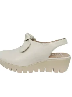 Wonders off White Sling Back Wedge|C33315W