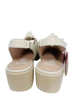 Wonders off White Sling Back Wedge|C33315W